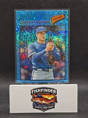 2026 Topps Heritage Cole Ragans Light Blue Sparkle #113 Royals - Baseball Card Single