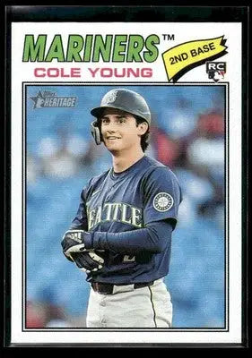 2026 Topps Heritage Cole Young #142 RC Seattle Mariners - Baseball Card Single