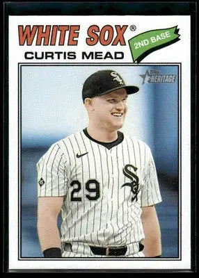 2026 Topps Heritage Curtis Mead #303 Chicago White Sox - Baseball Card Single