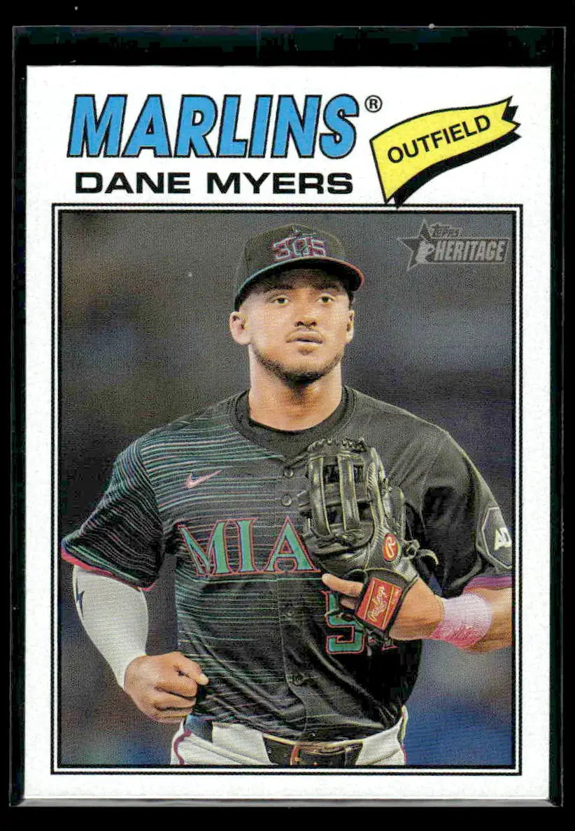 2026 Topps Heritage Dane Myers #75 Miami Marlins - Baseball Card Single