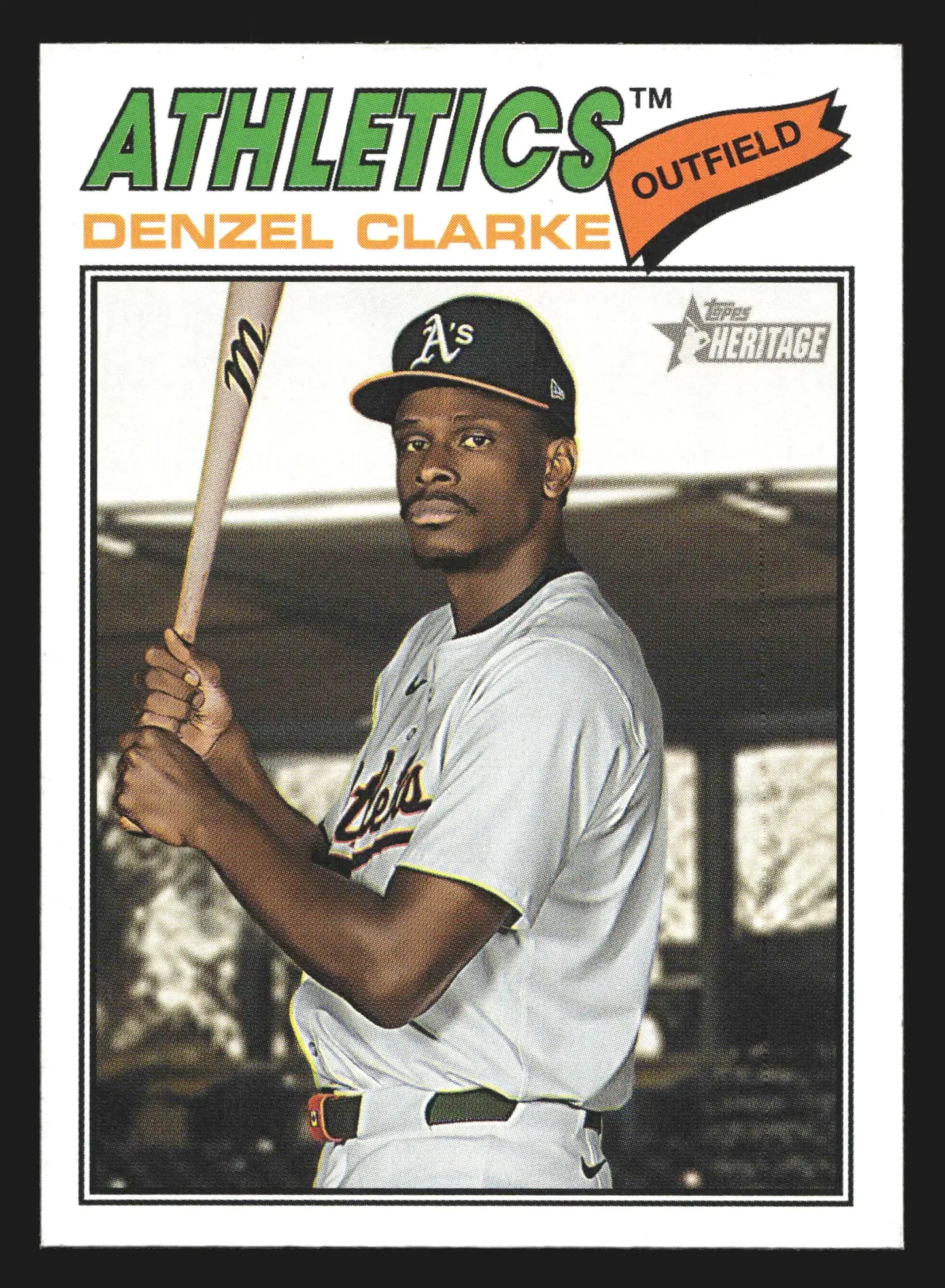 2026 Topps Heritage Denzel Clarke #324 Athletics - Baseball Card Single