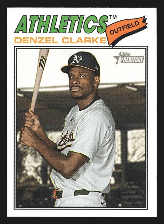 2026 Topps Heritage Denzel Clarke #324 Athletics - Baseball Card Single