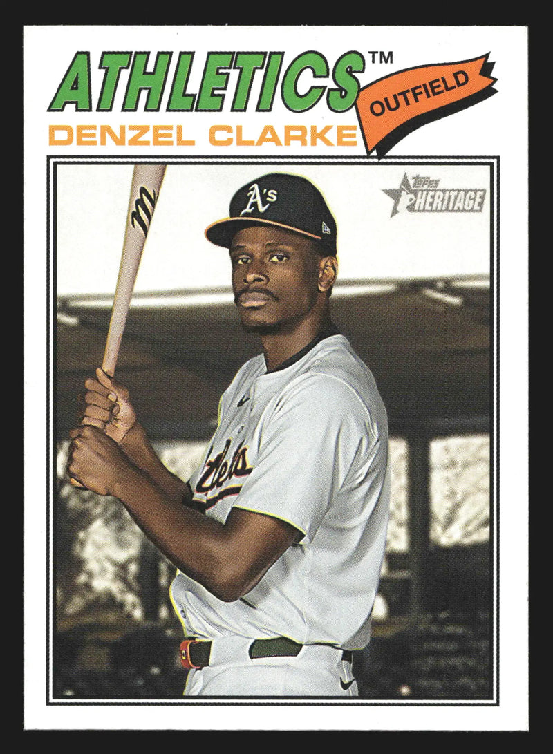 2026 Topps Heritage Denzel Clarke #324 Athletics - Baseball Card Single