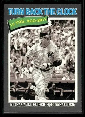 2026 Topps Heritage Derek Jeter #335 Dark Gray New York Yankees - Baseball Card Single