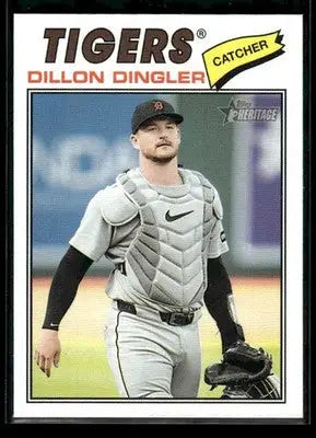 2026 Topps Heritage Dillon Dingler #73 Detroit Tigers - Baseball Card Single