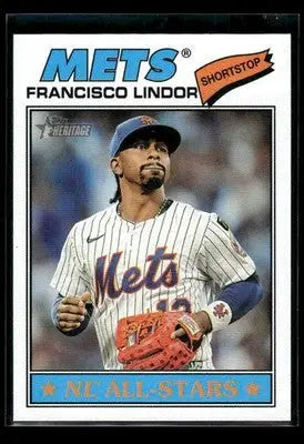 2026 Topps Heritage Francisco Lindor #146 New York Mets - Baseball Card Single