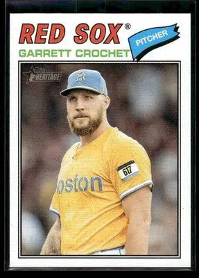 2026 Topps Heritage Garrett Crochet #23 Boston Red Sox - Baseball Card Single