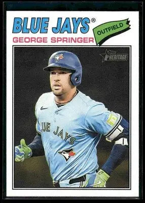 2026 Topps Heritage George Springer #108 Toronto Blue Jays - Baseball Card Single
