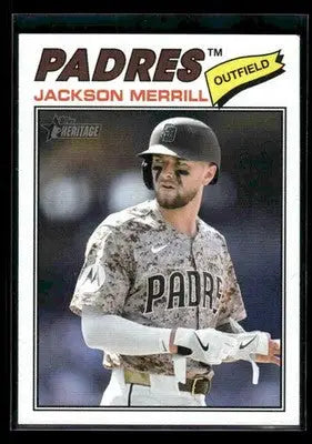 2026 Topps Heritage Jackson Merrill #351 San Diego Padres - Baseball Card Single