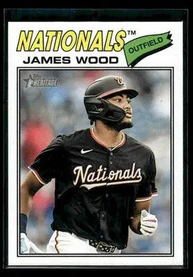 2026 Topps Heritage James Wood #295 Washington Nationals - Baseball Card Single