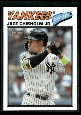 2026 Topps Heritage Jazz Chisholm Jr. #196 New York Yankees - Baseball Card Single