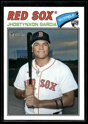 2026 Topps Heritage Jhostynxon Garcia #112 RC Boston Red Sox - Baseball Card Single