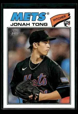 2026 Topps Heritage Jonah Tong #137 RC New York Mets - Baseball Card Single