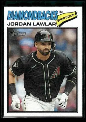 2026 Topps Heritage Jordan Lawlar #172 Arizona Diamondbacks - Baseball Card Single