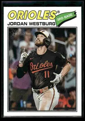 2026 Topps Heritage Jordan Westburg #184 Baltimore Orioles - Baseball Card Single