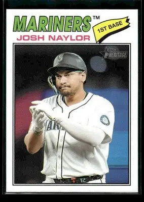 2026 Topps Heritage Josh Naylor #129 Seattle Mariners - Baseball Card Single