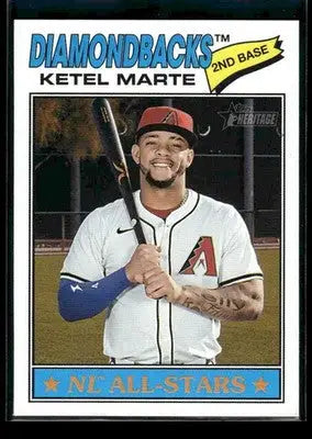 2026 Topps Heritage Ketel Marte #220 Arizona Diamondbacks - Baseball Card Single