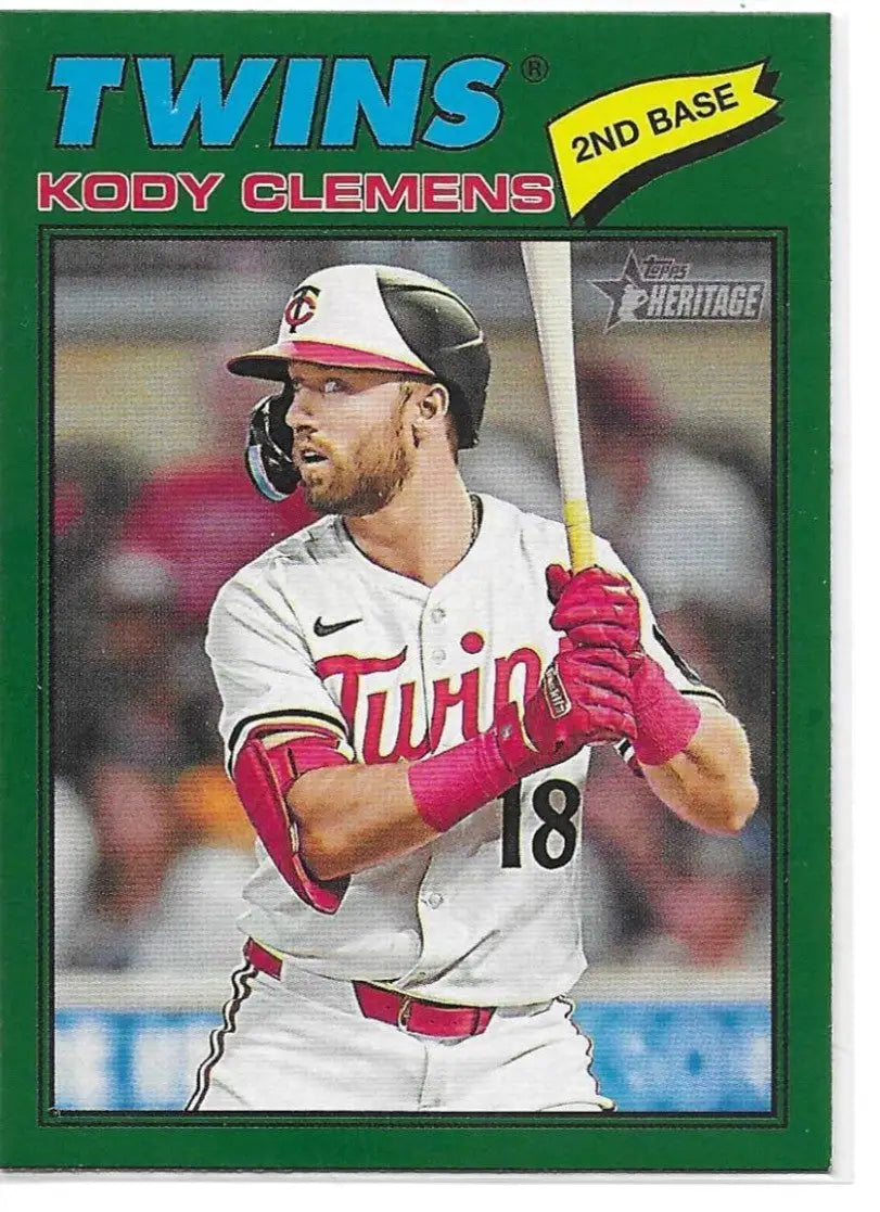 2026 Topps Heritage Kody Clemens Dark Green #321 (1103) - Baseball Card Single