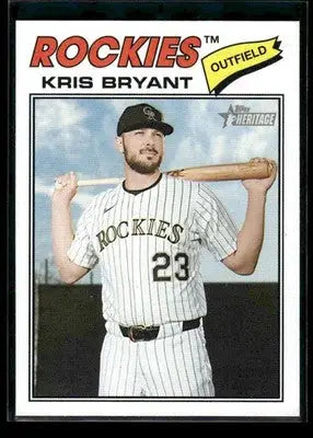 2026 Topps Heritage Kris Bryant #22 Colorado Rockies - Baseball Card Single