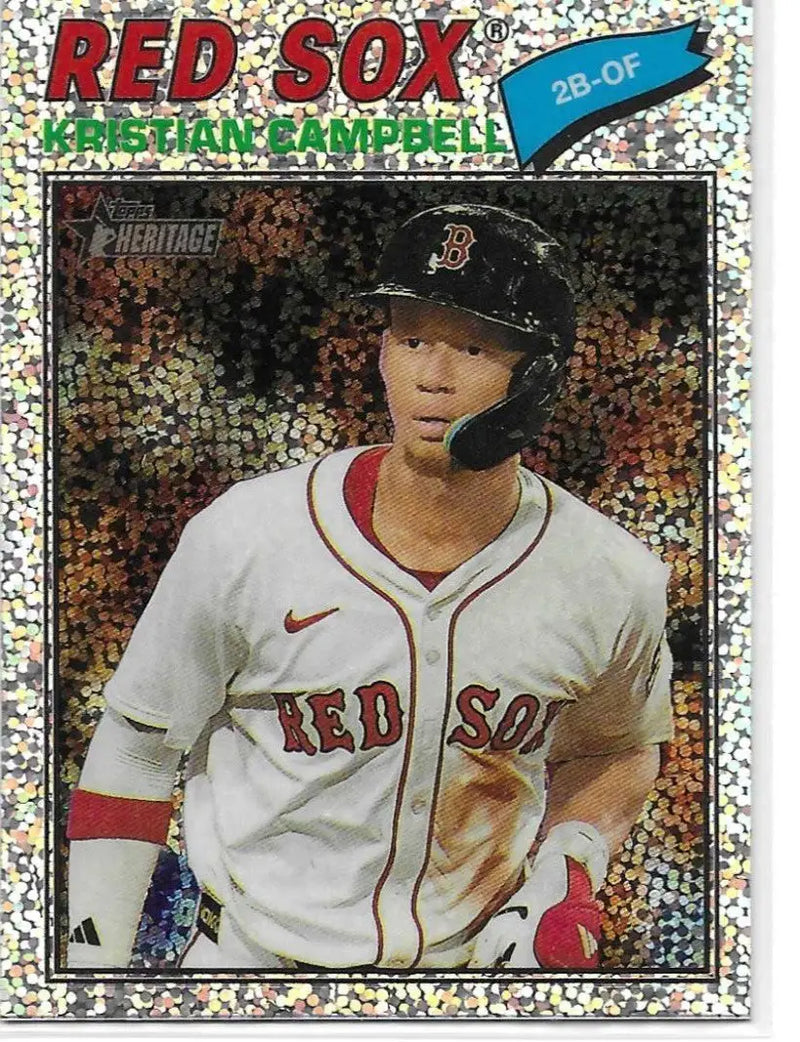 2026 Topps Heritage Kristian Campbell #367 Silver Sparkle Refractor (1100) - Baseball Card Single