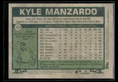2026 Topps Heritage Kyle Manzardo #133 Cleveland Guardians - Baseball Card Single