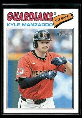 2026 Topps Heritage Kyle Manzardo #133 Cleveland Guardians - Baseball Card Single