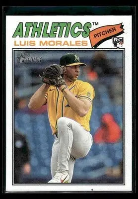 2026 Topps Heritage Luis Morales #67 RC Athletics - Baseball Card Single