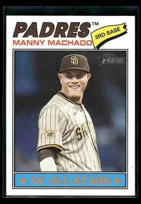2026 Topps Heritage Manny Machado #143 San Diego Padres - Baseball Card Single