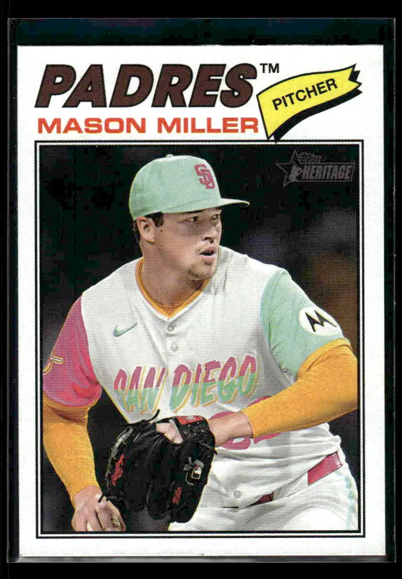 2026 Topps Heritage Mason Miller #65 San Diego Padres - Baseball Card Single