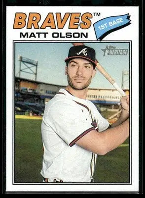 2026 Topps Heritage Matt Olson #194 Atlanta Braves - Baseball Card Single