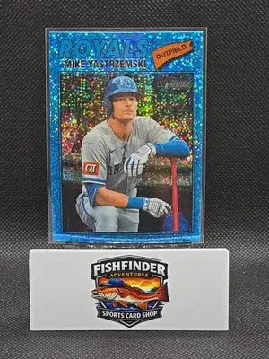 2026 Topps Heritage - Mike Yastrzemski Light Blue Sparkle #63 - Baseball Card Single