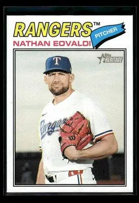 2026 Topps Heritage Nathan Eovaldi #40 Texas Rangers - Baseball Card Single
