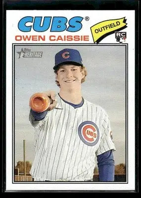 2026 Topps Heritage Owen Caissie #88 RC Chicago Cubs - Baseball Card Single