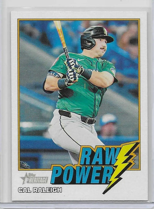 2026 Topps Heritage Raw Power RP-CR Cal Raleigh Seattle Mariners D-5 - Baseball Card Single