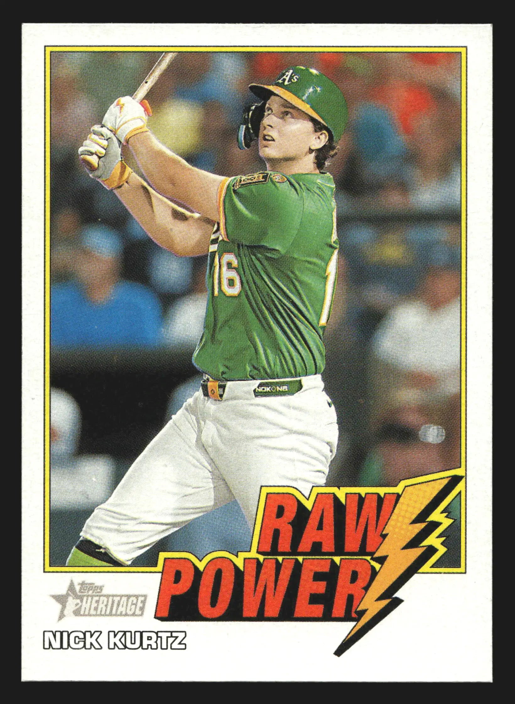 2026 Topps Heritage Raw Power #RP-NK Nick Kurtz Athletics