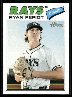 2026 Topps Heritage Ryan Pepiot #34 Tampa Bay Rays - Baseball Card Single