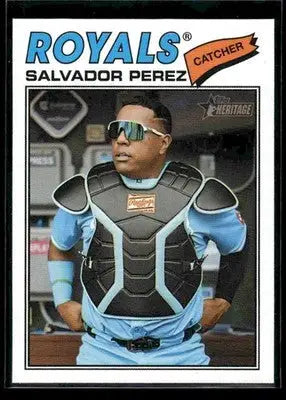 2026 Topps Heritage Salvador Perez #320 Kansas City Royals - Baseball Card Single