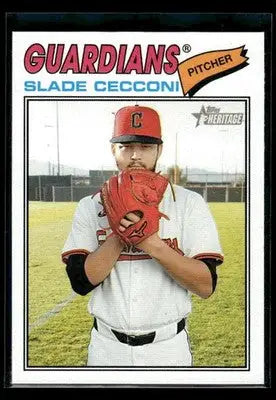 2026 Topps Heritage Slade Cecconi #87 Cleveland Guardians - Baseball Card Single