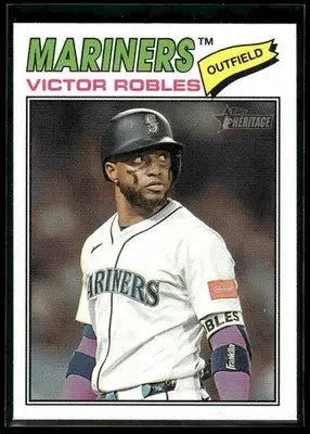 2026 Topps Heritage Victor Robles #140 Seattle Mariners - Baseball Card Single