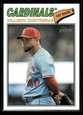 2026 Topps Heritage Willson Contreras #156 St. Louis Cardinals - Baseball Card Single
