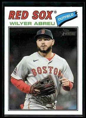 2026 Topps Heritage Wilyer Abreu #362 Boston Red Sox - Baseball Card Single