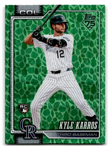 2026 Topps Holiday Variations #334 Kyle Karros NM-MT Rockies ID:81710 - Baseball Card Single