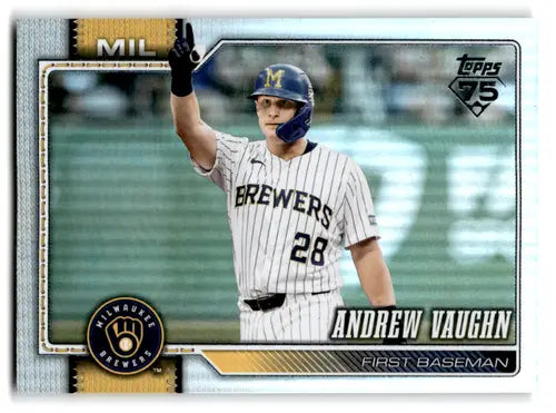2026 Topps Holo Foil #303 Andrew Vaughn NM-MT Brewers ID:81712 - Baseball Card Single