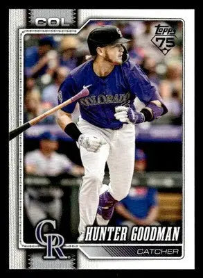 2026 Topps Hunter Goodman #274 Colorado Rockies - Baseball Card Single