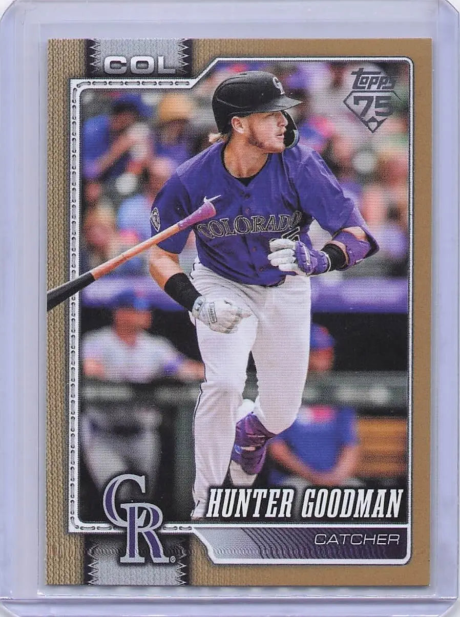 2026 Topps - Hunter Goodman #274 Gold - 1476/2026 - Rockies - Baseball Card Single