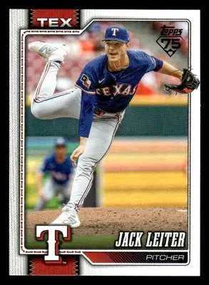 2026 Topps Jack Leiter #208 Texas Rangers - Baseball Card Single