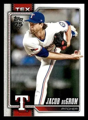 2026 Topps Jacob deGrom #99 Texas Rangers - Baseball Card Single