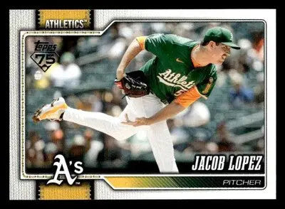 2026 Topps Jacob Lopez #76 Athletics - Baseball Card Single