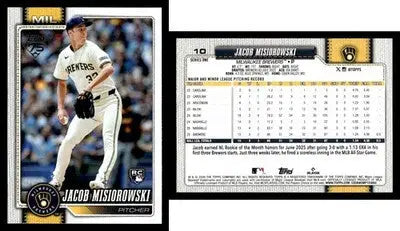 2026 Topps JACOB MISIOROWSKI #10 RC [Base] Milwaukee Brewers RC
