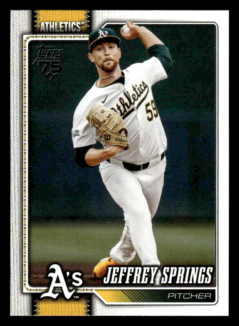 2026 Topps Jeffrey Springs #87 Athletics - Baseball Card Single